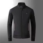 tommy hilfiger veste hiver v collar zip 1666 noir